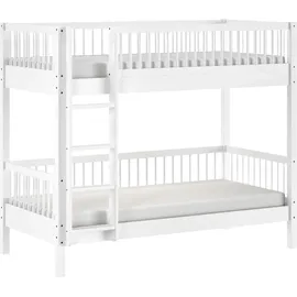Vipack Etagenbett 90 x 200 cm Buche massiv lackiert weiß