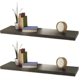 Mojawo Wandboard 100 x 23,5 x 3,8 cm Schwarz