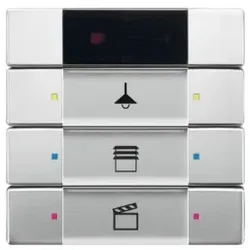 Busch-Jaeger 6129/01-866 Bedienelement 3/6-fach, mit IR-Schnittstelle Multifunktion/Farbkonzept 2CKA006135A0150 612901866