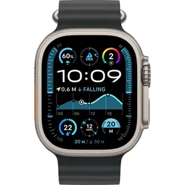Apple Watch Ultra Ocean Armband 49 mm Schwarz Titan Natur