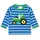 Toby Tiger Langarmshirt mit Traktor Applikation in blau | Gr.: 80