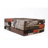 FORTISLINE Klappmatratze 195x80x9cm - 3-teilige Faltmatratze - H2 Gästematratze - Camping Faltbare - Kamping Bett - Waschbar Bezug - Erwachsene Klappbar - Reisematratze - Schaumstoff Matratze