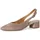 TAMARIS Damen Sling Pump mit Blockabsatz Leder, beige, 39 EU