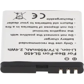 AccuCell Akku passend für Bea-Fon SL450, SL560 3,7 Volt 650mAh