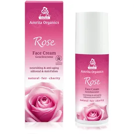 Amrita Organics Gesichtscreme Rose, 50 Milliliter