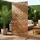 casa.pro Trennwand Basciano 180 x 90 cm Braun/Stahl