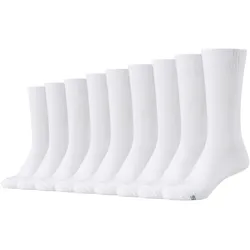 9er Pack SKECHERS Casual Crew Socken Damen 1000 - white 35-38