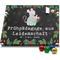 Mr. & Mrs. Panda Schoko Adventskalender Frühpädagoge Leidenschaft - Schwarz - Geschenk, Dankeschön, Frühpädagogik, Studium, Kollegin, Schokola... - Schwarz