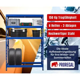 Proregal Reifenregal Tiger HxBxT 180 x 120 x 40cm