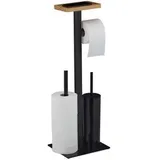 Relaxdays WC Garnitur 3in1 mit Ablage