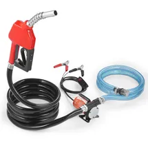 Vevor Dieselpumpe, 12 V DC, 8 GPM, 1/6 PS, Heizölpumpe mit automatischer Abschaltung der Pistole, Umfüllpumpe, langer Einlass- und Auslassschlauch für Benzin, Diesel, Kerosin, Methanol-Mischungen