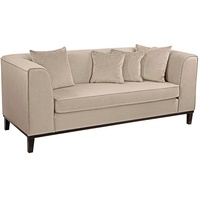 Fink MAXIM Magic Velvet 3-Sitzer Sofa - creme - B 202 cm - H 84 cm - T 84 cm,