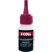 E-COLL Sekundenkleber elastisch, dünnflüssig, silikonfrei, 20gr Flasche - farblos