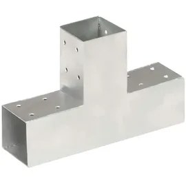 vidaXL Pfostenverbinder T-Form 71 x 71 mm Grau/Metall