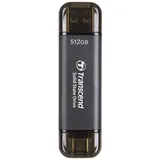 Transcend ESD310C Black 512GB, USB-A 3.1/USB-C 3.1 (TS512GESD310C)