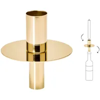 Edzard Kerzenhalter Flaschenaufsatz Edelstahl Gold
