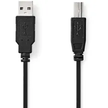 Nedis USB-A auf USB-B 100 m Schwarz