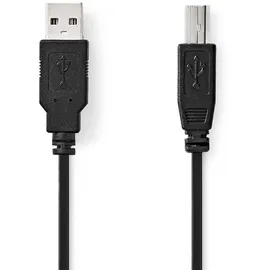 Nedis USB-A auf USB-B 100 m Schwarz
