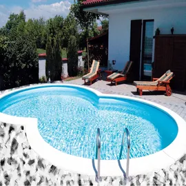 Evolution Achtform Poolfolie Adriablau 360 x 625 x 150 cm