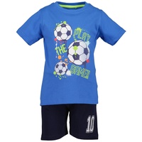 BLUE SEVEN - T-Shirt PLAY THE GAME mit Shorts in blau, Gr.104