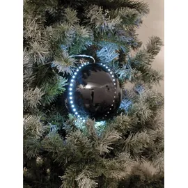 Europalms LED Snowball 8cm, schwarz 5x
