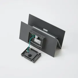 LUCANDE Außenwandleuchte Aluminium 10,9 cm x 27 cm x 15,4 cm spritzwassergeschützt schwarz