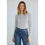 More & More Langarmshirt Herzchen Grau 46