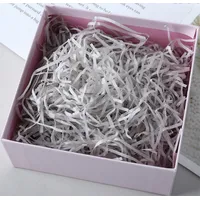 HXJDAM 150g Füllmaterial Geschenk, Geschreddertes Papier Für füllmaterial Geschenkbox, Füllmaterial Für Pakete, Festival Geschenk Dekoration.(Grau)