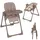 lionelo Linn Plus Hochstuhl Baby 2 in 1 bis 15 kg, Kinderhochstuhl mit Liegefunktion ab Geburt, Klappbar, Rollen, Einhandverstellung, 6 Hoehenstufen, 3 Rueckenlehnenpositionen, Spuelmaschinentablett