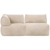 icon Tetra Modulares Ecksofa 2er-Set - Großes Sitzsack-Sofa - Beige