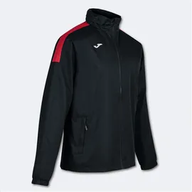 Joma Trivor Regenjacke Unisex Schwarz/Rot 3XL