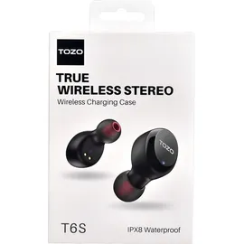 TOZO Earbuds TWS T6S schwarz