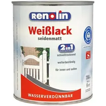 Wilckens Renolin Weißlack 2in1 Seidenmatt 0,75 l