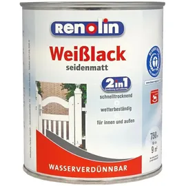 Wilckens Renolin Weißlack 2in1 Seidenmatt 0,75 l