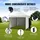 Vevor Pavillon 304,8x304,8x320cm Gartenzelt 500D PU-Silber-Gewebe Faltpavillon höhenverstellbar inkl. Aufbewahrungstasche Partyzelt 6-8 Personen Pop up Zelt Weiß Gartenpavillon für Campingausflug