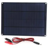 Natudeco 10W 12V Solarpanel Ladegerät Kit Tragbares Ladegerät wasserdichte Photovoltaikscheibe für Smartphone Camping Laternen Auto Aufladen