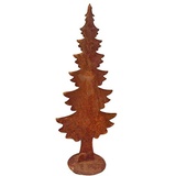 terracotta-toepfe-de Tannenbaum ca. 60 cm aus Metall Edelrost Rost Weihnachten Deko Weihnachtsbaum