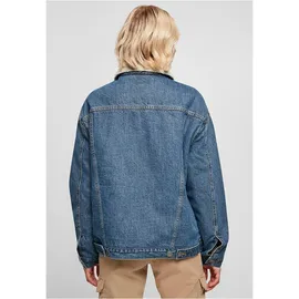 URBAN CLASSICS Oversized Sherpa Jeansjacke Clear Blue Washed 3XL