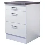 Flex-Well Auszugsunterschrank Lucca 60 x 0 x 0 cm Weiß