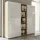 KADIMA DESIGN Büro-Set MUENCHEN | Glas | Abschließbar | Soft-Close | Chalet-Eiche-Nb./Weiß