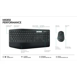 Logitech MK850 Performance Wireless UK Set