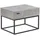 Beliani Nachtschrank Cairo 55 x 41 x 39 cm Grau/Schwarz