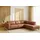 PLACES OF STYLE Ecksofa PLACES OF STYLE "Lorcan, Breite 275 cm, weiches Sitzgefühl", braun (cognac), B:275cm H:77cm T:210cm, 65% Polyester, 35% Lederfasern, Sofas, Ecksofa, Massivholz- oder Metallfüße, Lederoptik, Struktur, Chenille, Boucle