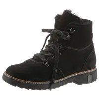 Winterboots »HITOMI«, Outdoorboots, Schnürboots mit Lammfellfutter, H-Weite, Gr. 8 (42), schwarz, , 16867804-8