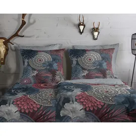 HIP Makenna Mandala Grau/Rot 155 x 220 cm + 2 x 80 x 80 cm