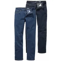 Arizona Stretch-Jeans »John«, (Packung, 2 tlg.), gerade Beinform, niedrige Leibhöhe, mit Five-Pocket-Konfiguration Arizona blue stone und dark blue