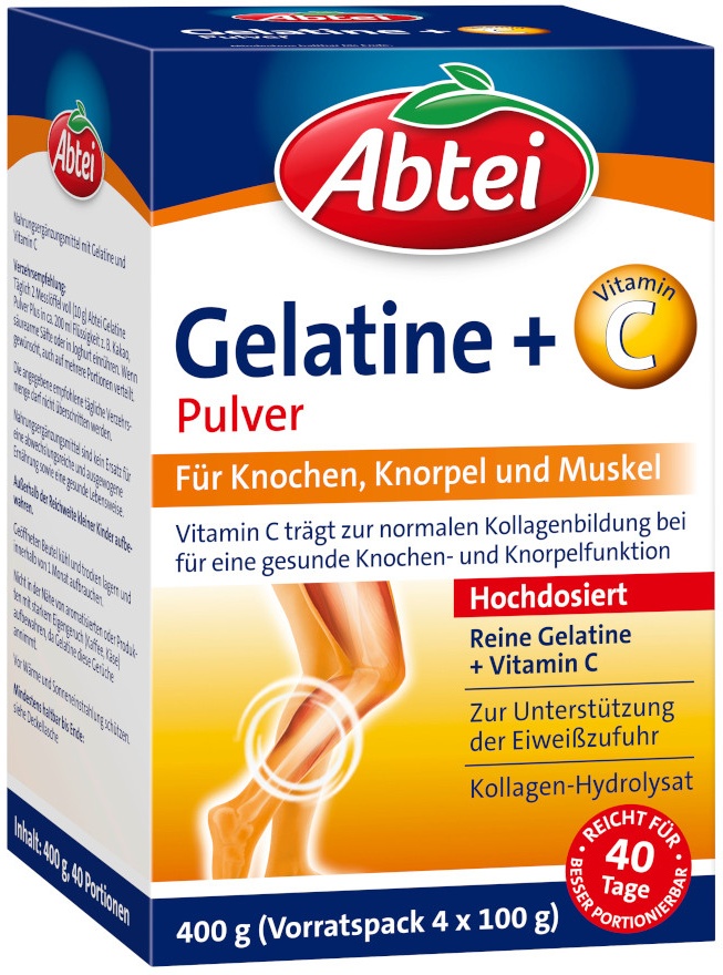 Preisvergleich Produktbild Abtei Gelantine + Vitamin C Pulver