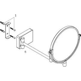 Hansgrohe AddStoris Rasierspiegel 41791140 - Bronze