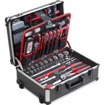 Meister Craft Werkzeugtrolley Aluminium 230-teilig schwarz bestückt