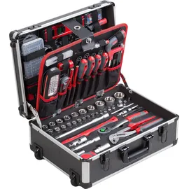 Meister Craft Werkzeugtrolley Aluminium 230-teilig schwarz bestückt